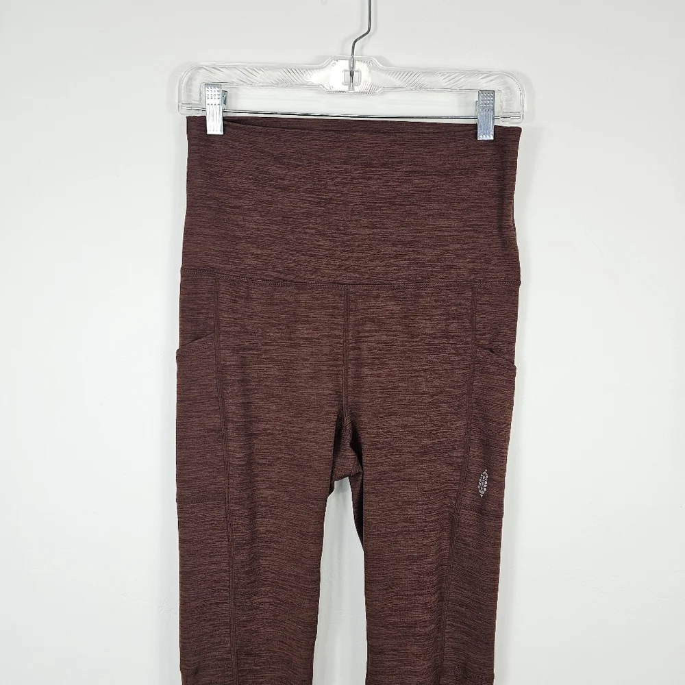 Free People Movement Zen Again Heather Flare Leggings / Yoga Pants Small - Picture 3 of 7
